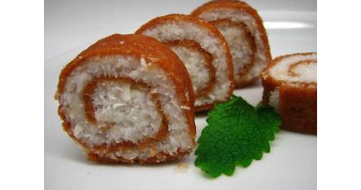 Vegán kókuszos tekercs