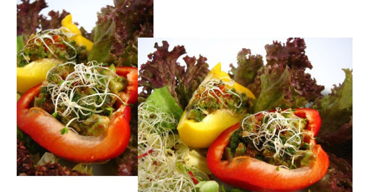 Brokkolival töltött paprika