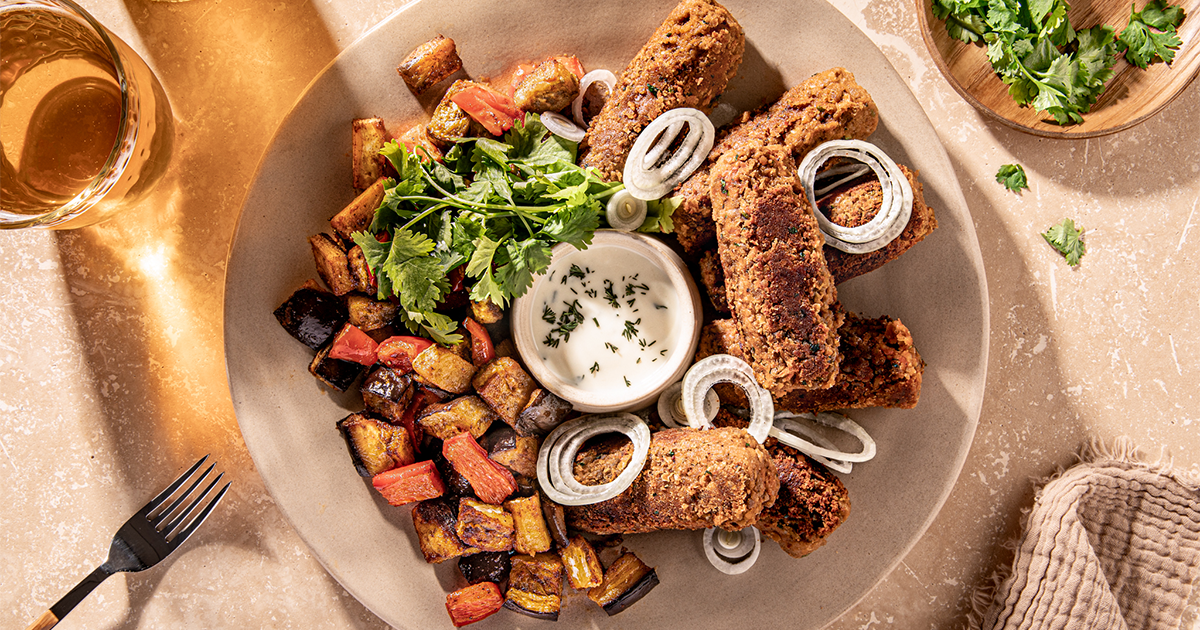 Vegán petrezselymes kolbászkák