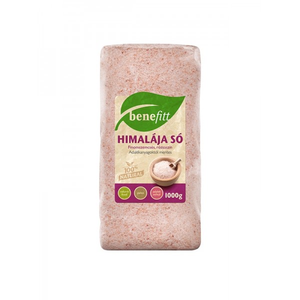 BENEFITT Himalája só rózsaszín finomszemcsés 1000g