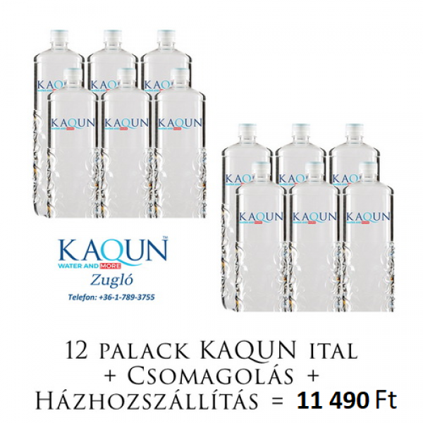 12 palack oxigénben gazdag  Kaqun Ital