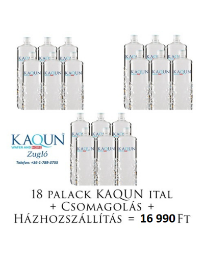 18 palack oxigénben gazdag Kaqun Ital